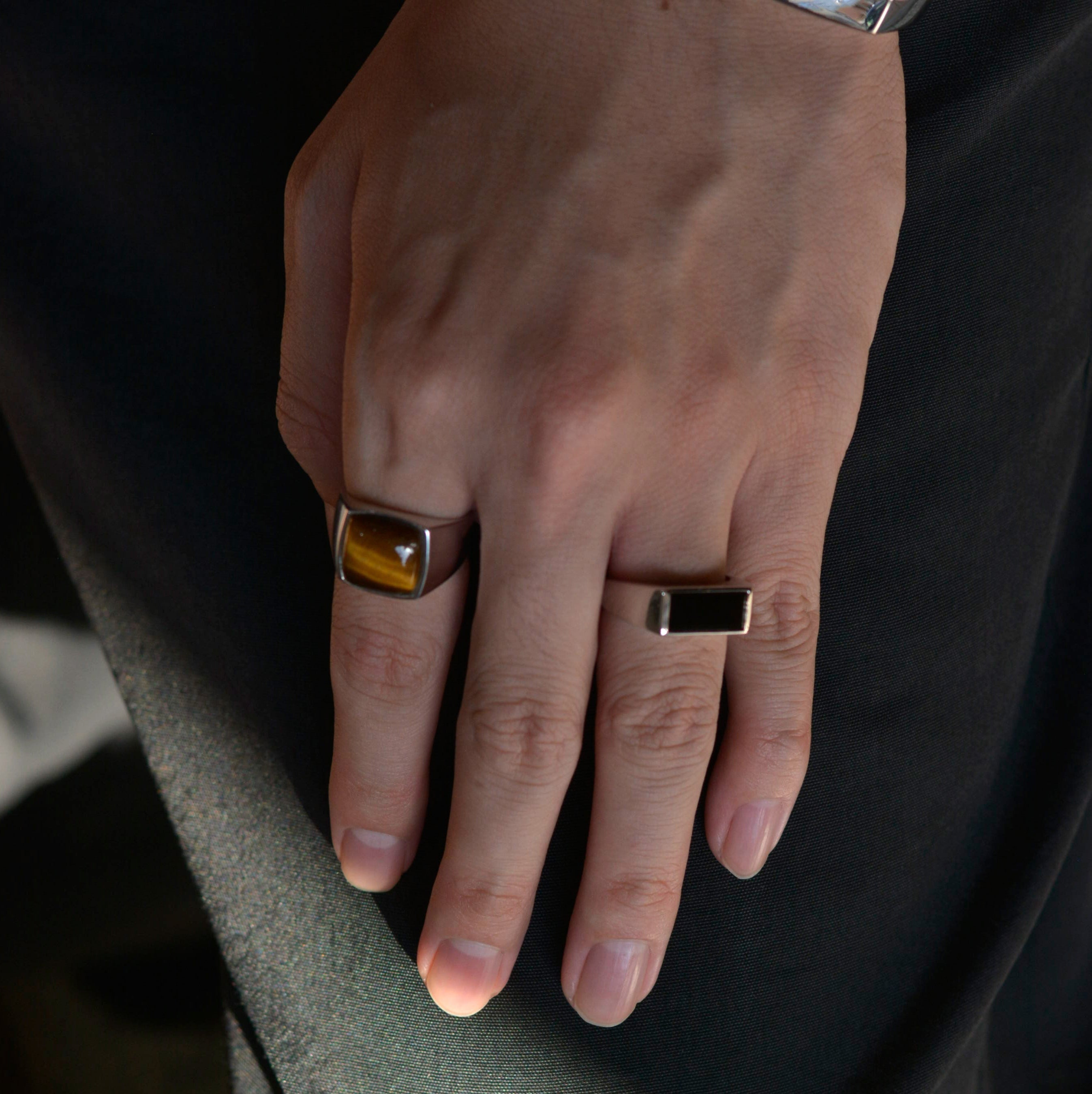 Tiger eye(タイガーアイ)Signet Ring