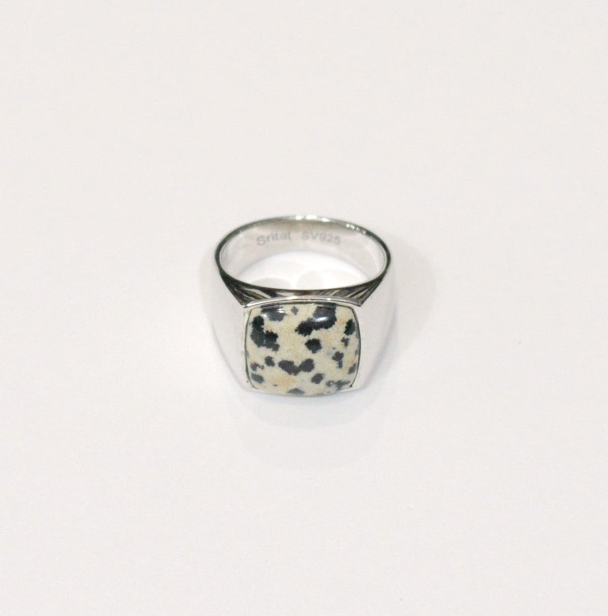 Dalmatian jasper(ダルメシアンジャスパー)Signet Ring