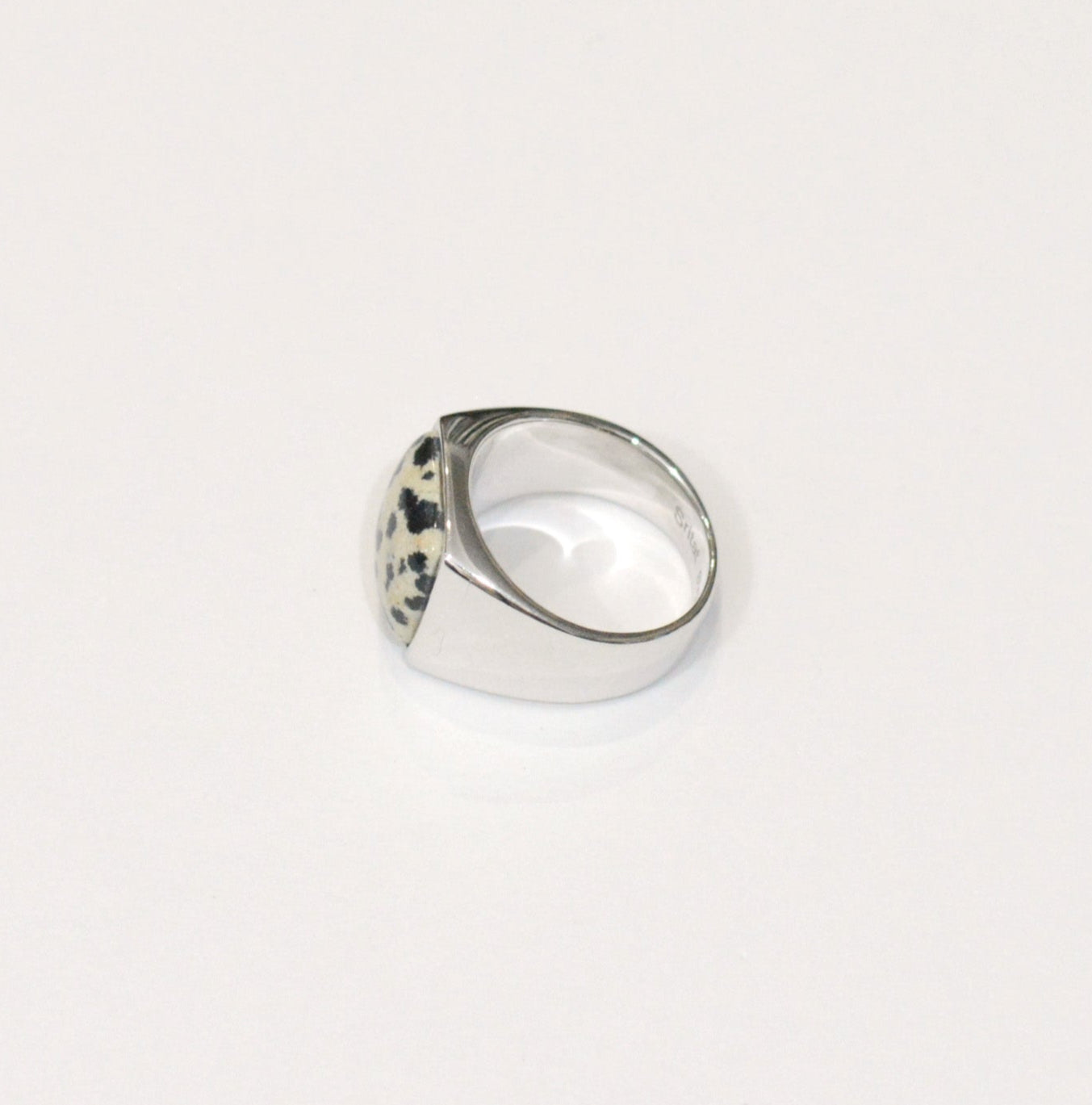 Dalmatian jasper(ダルメシアンジャスパー)Signet Ring