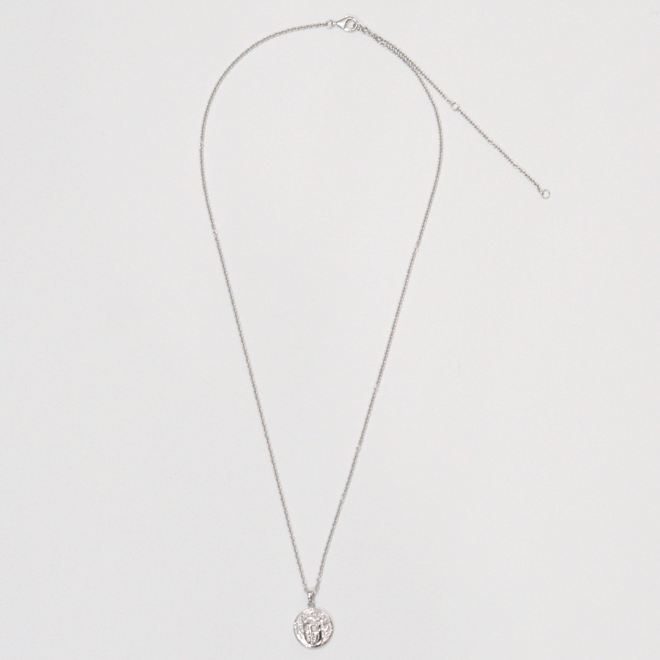 Silver coin necklace 01 bold