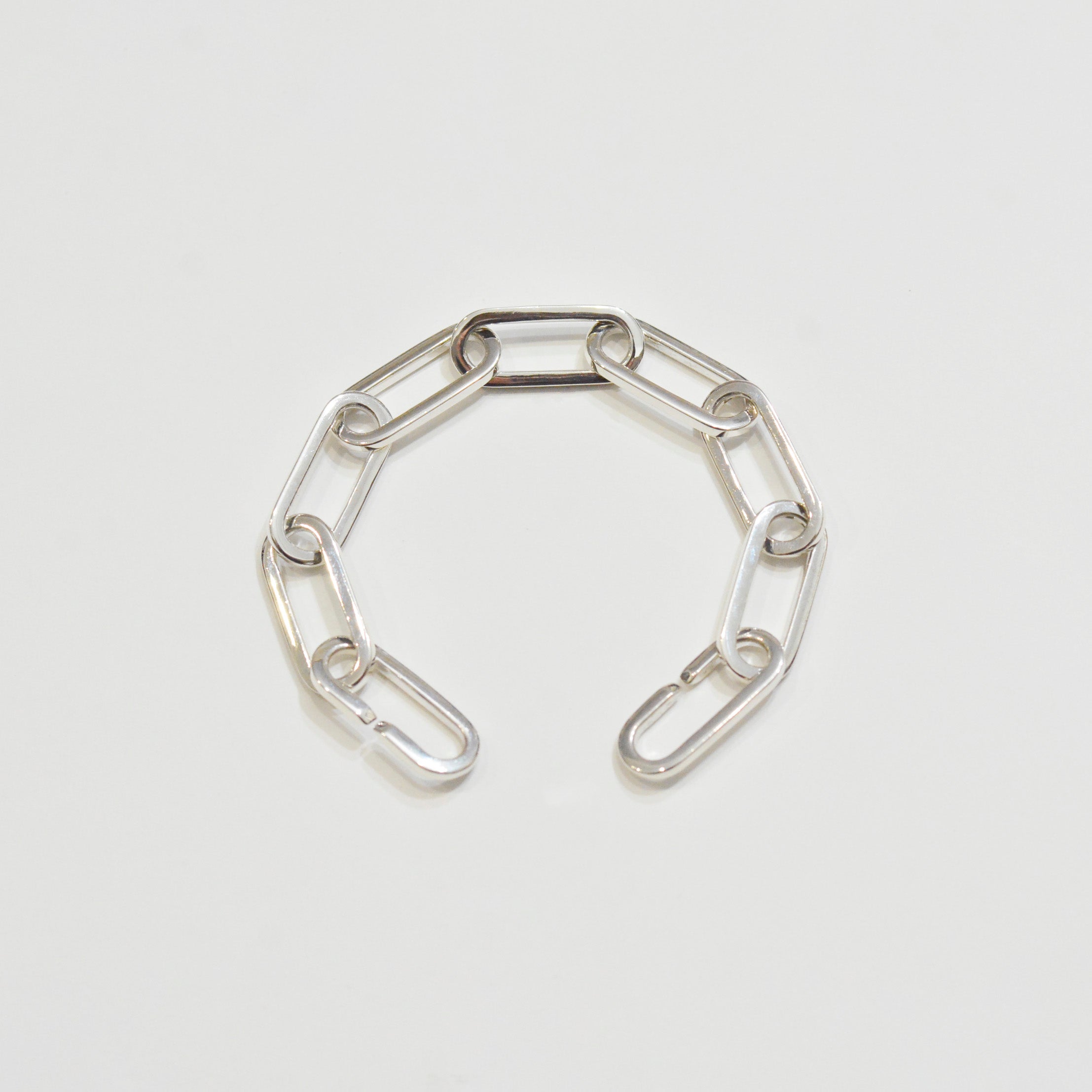 Silver Oval Chain Bracelet