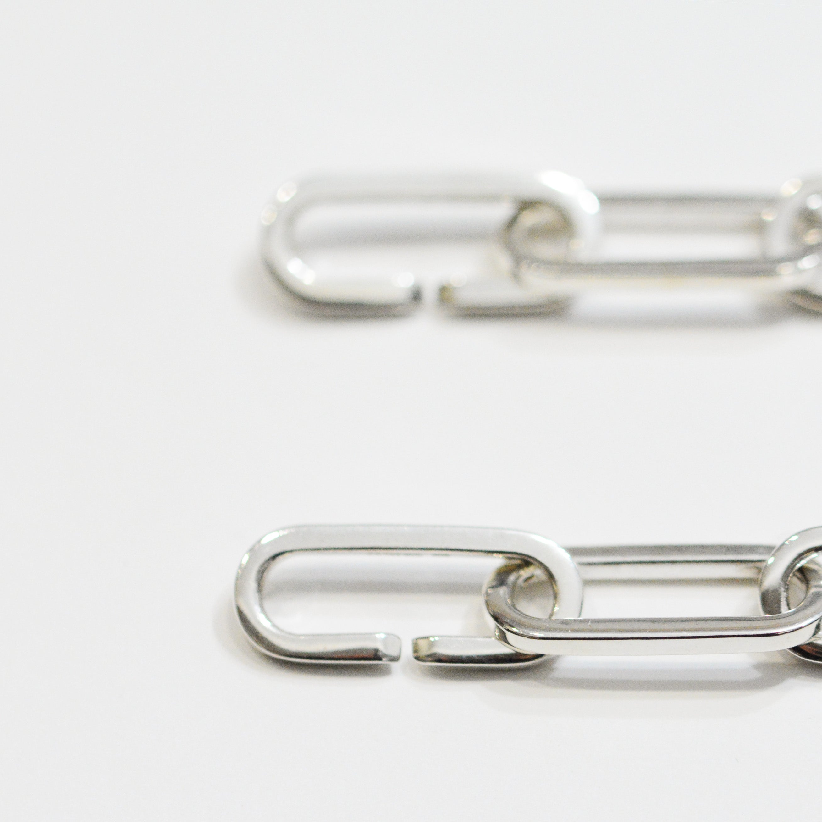 Silver Oval Chain Bracelet