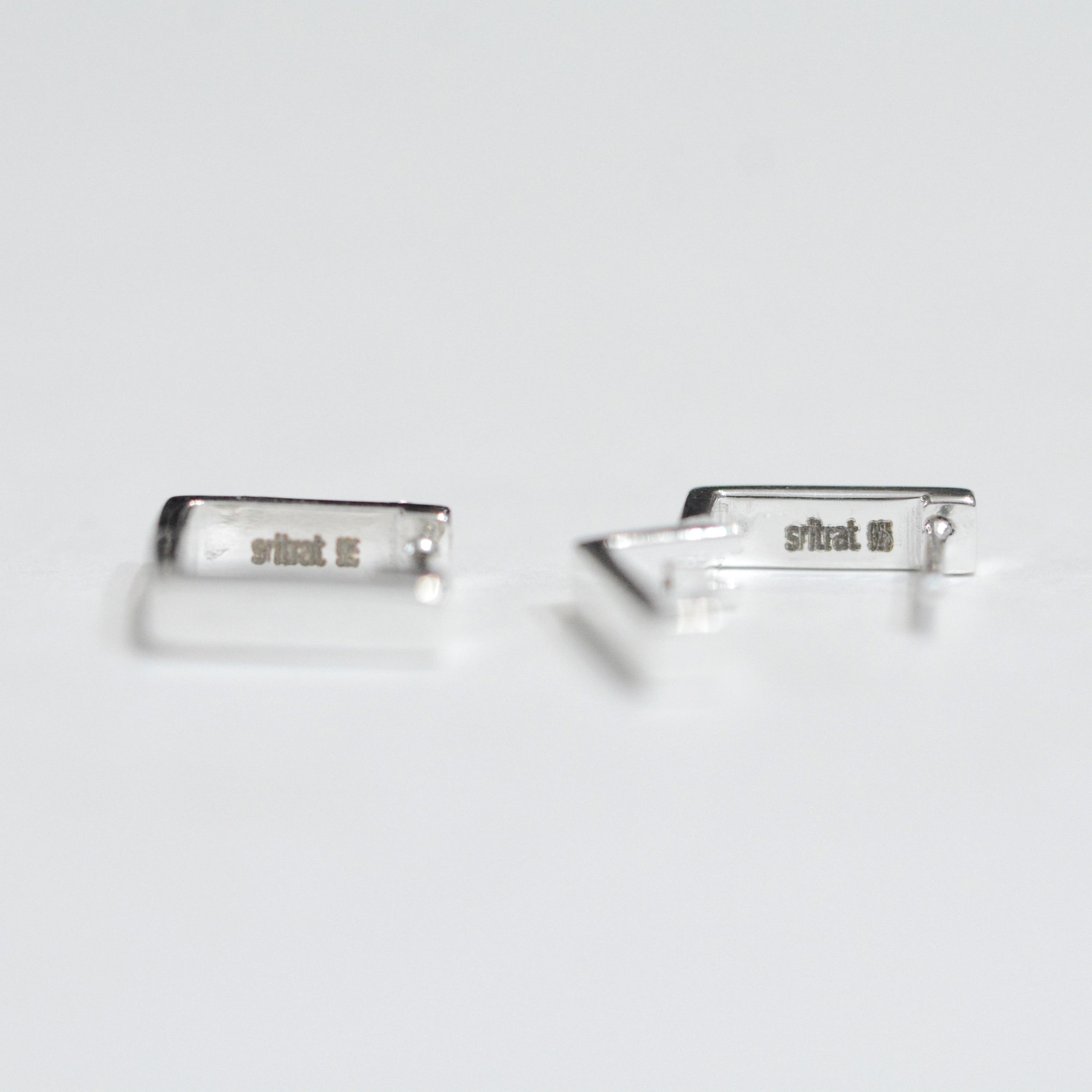 Silver Cube Small Pierce