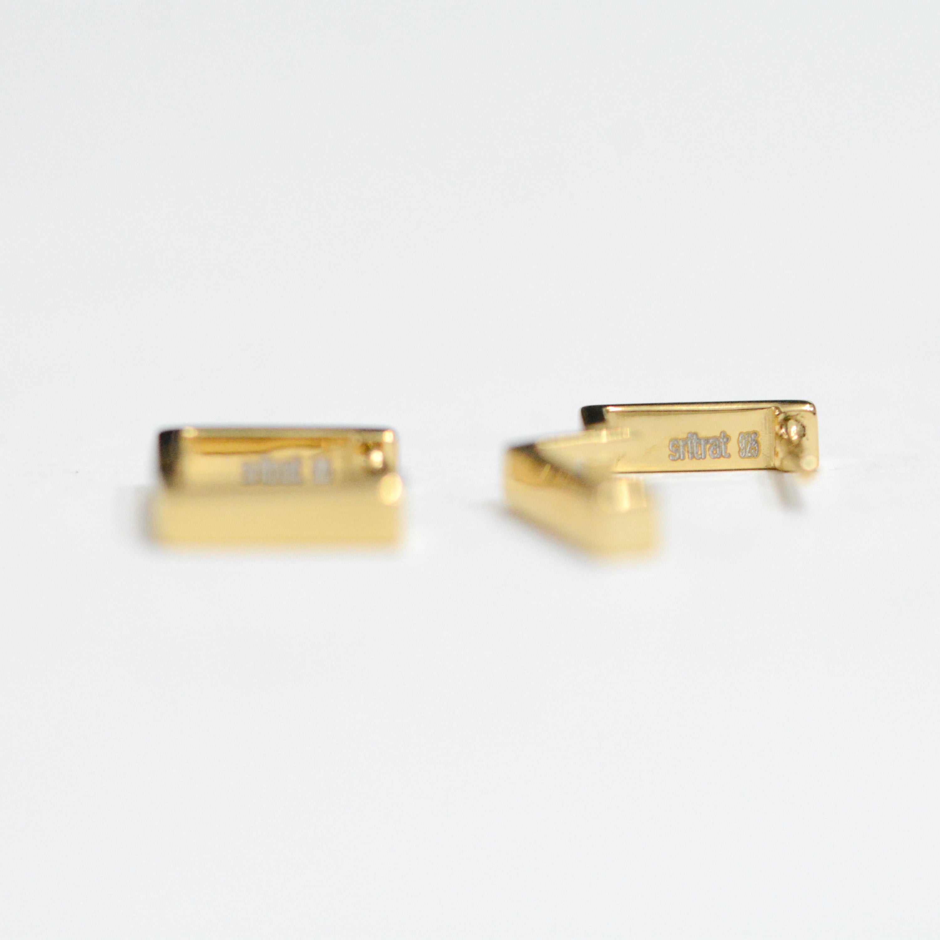 Gold Cube Small Pierce