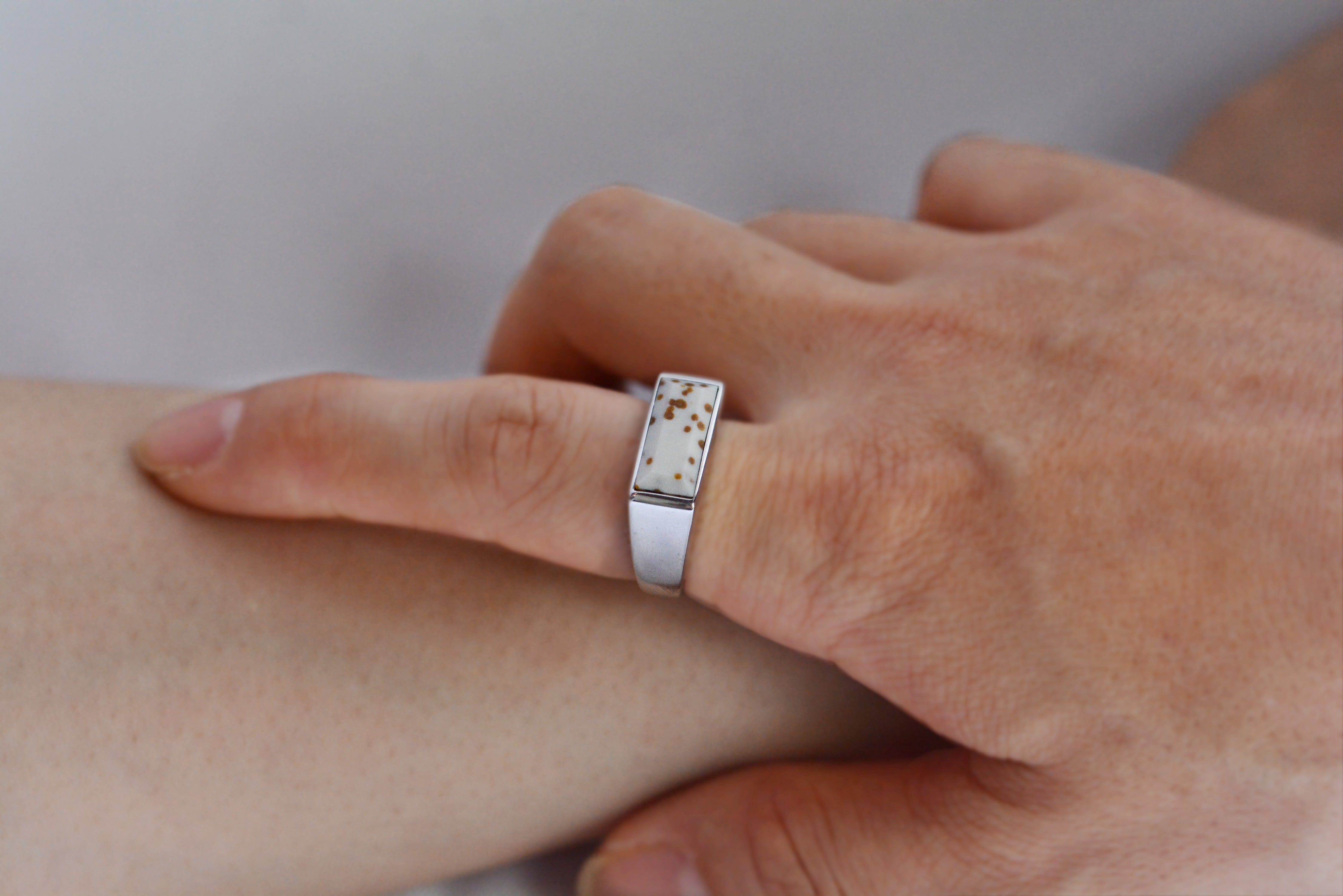 Latte jasper(ラテジャスパー)Ring