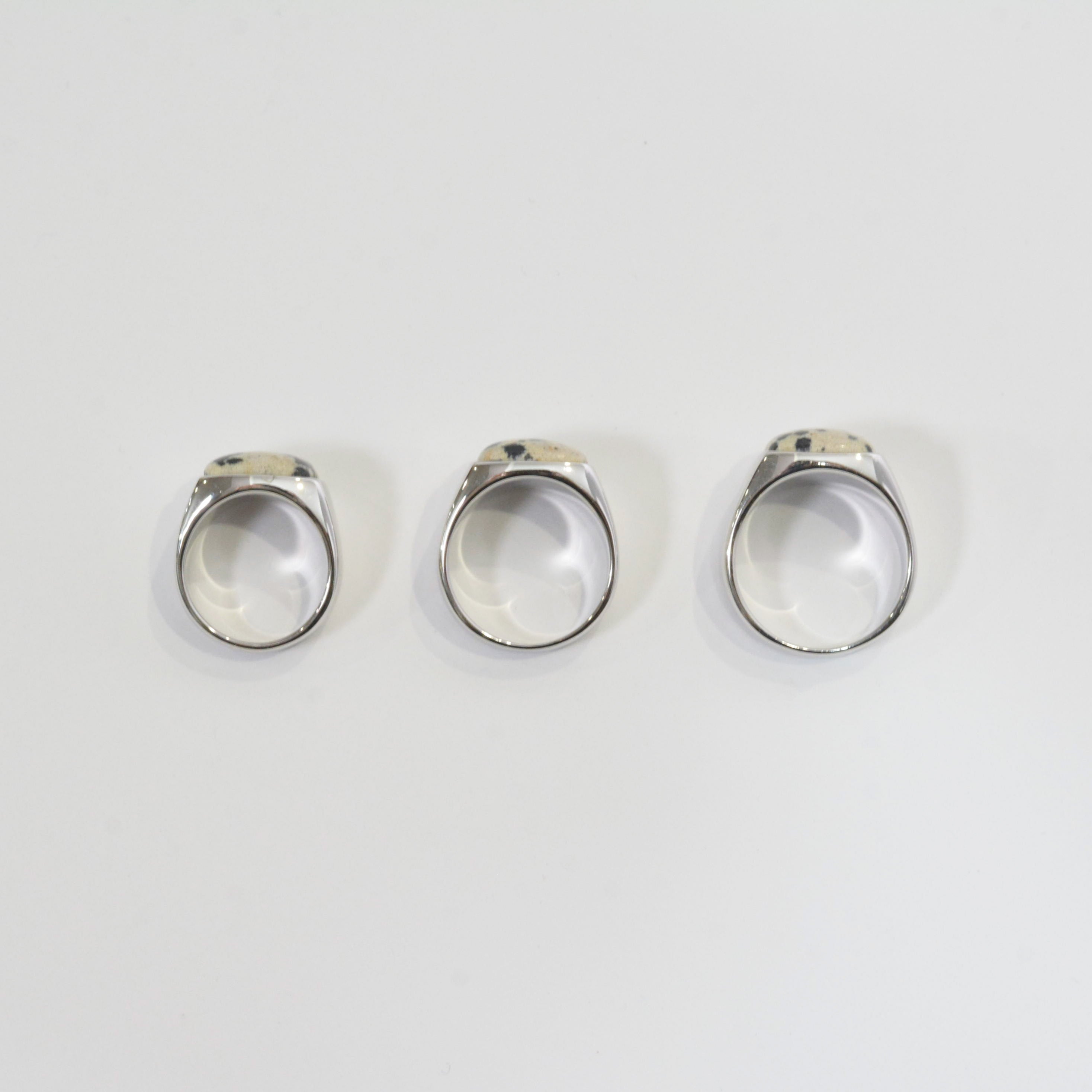 Dalmatian jasper(ダルメシアンジャスパー)Signet Ring