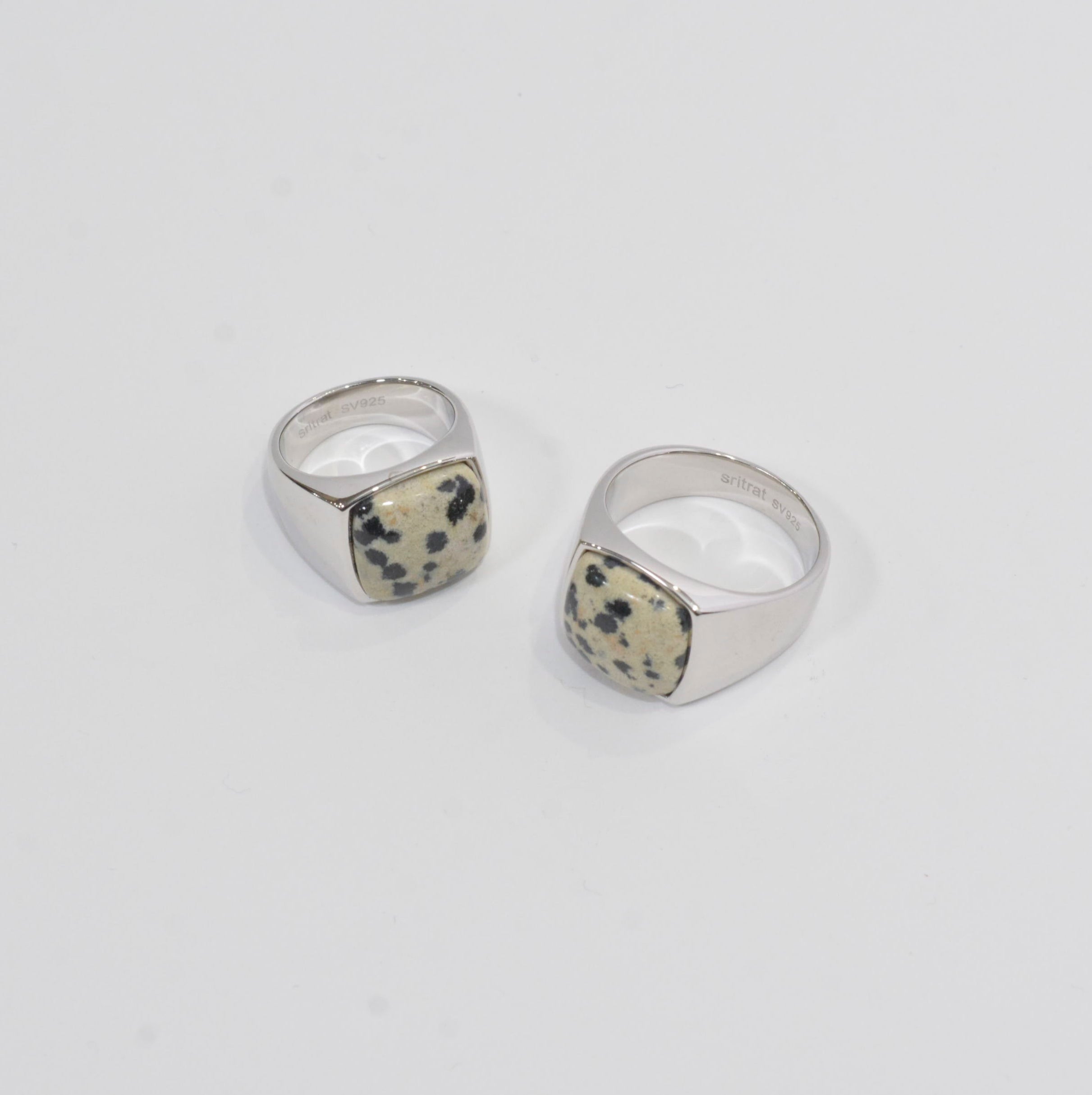 Dalmatian jasper(ダルメシアンジャスパー)Signet Ring