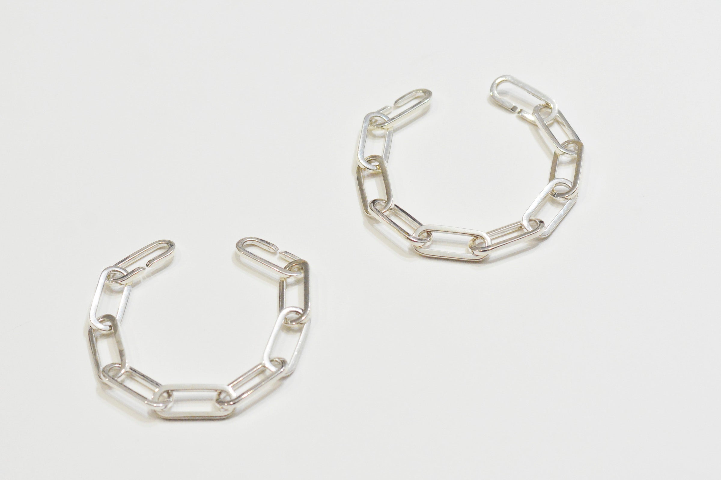 Silver Oval Chain Bracelet