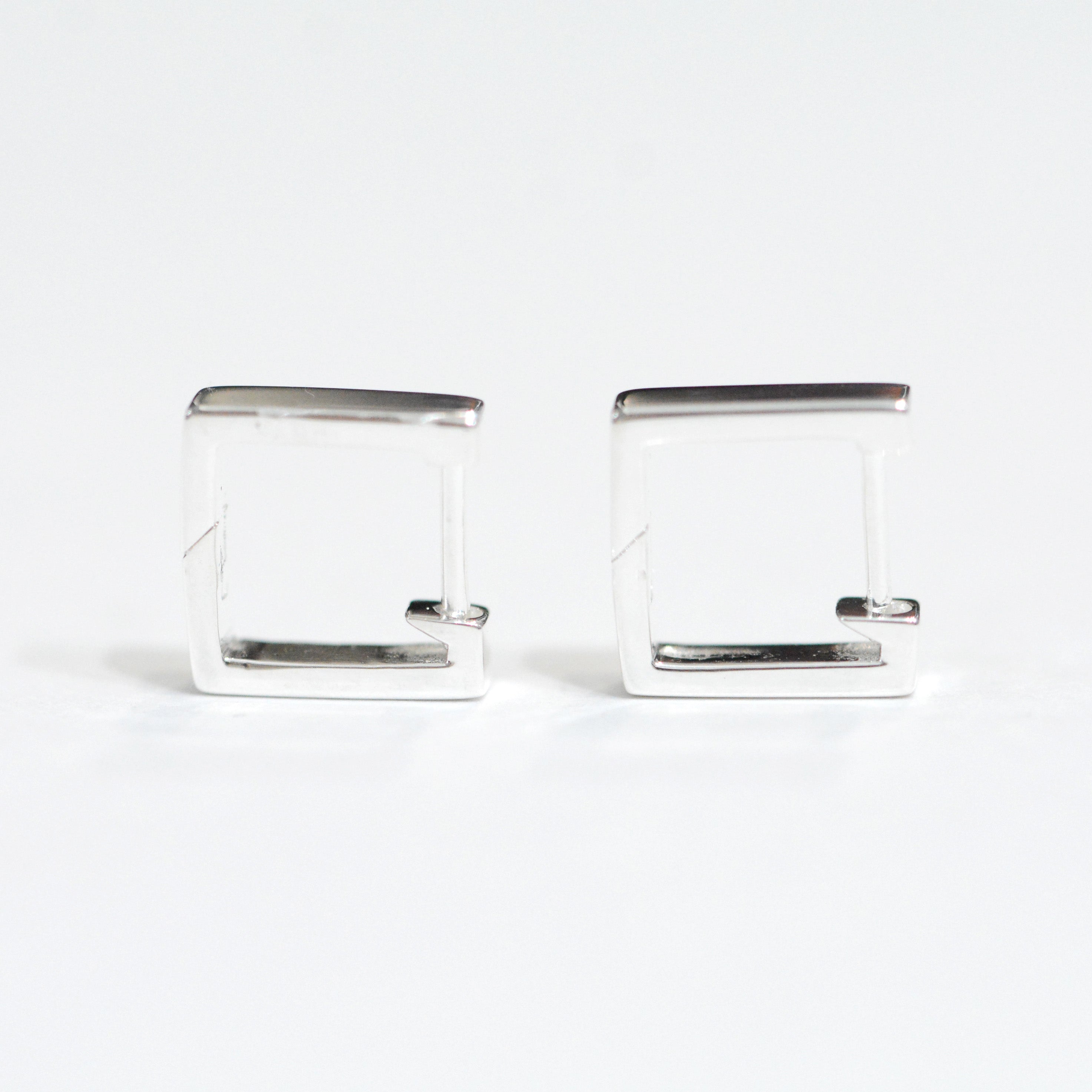 Silver Cube Small Pierce