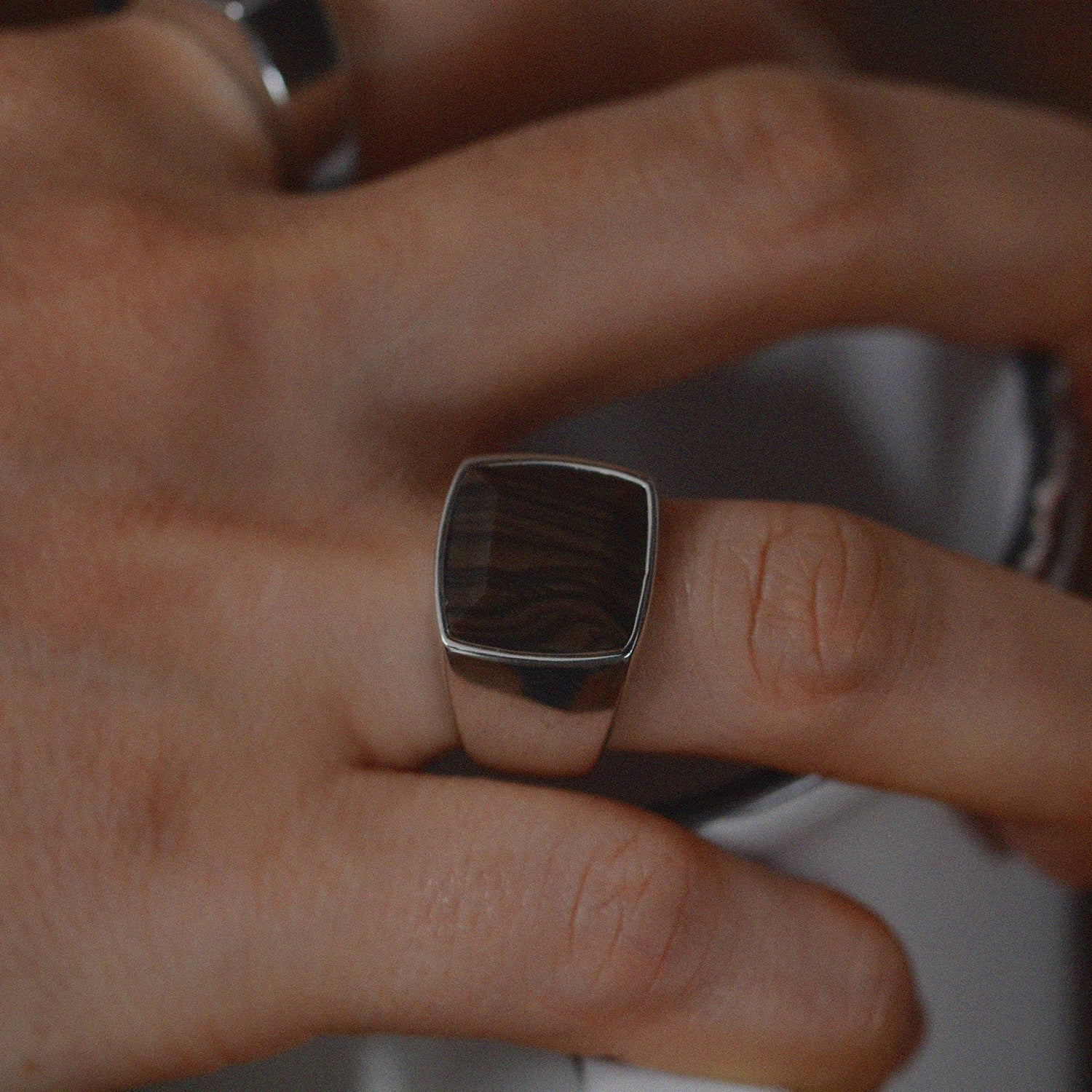 Chocolate jasper（チョコレートジャスパー）Signet Ring
