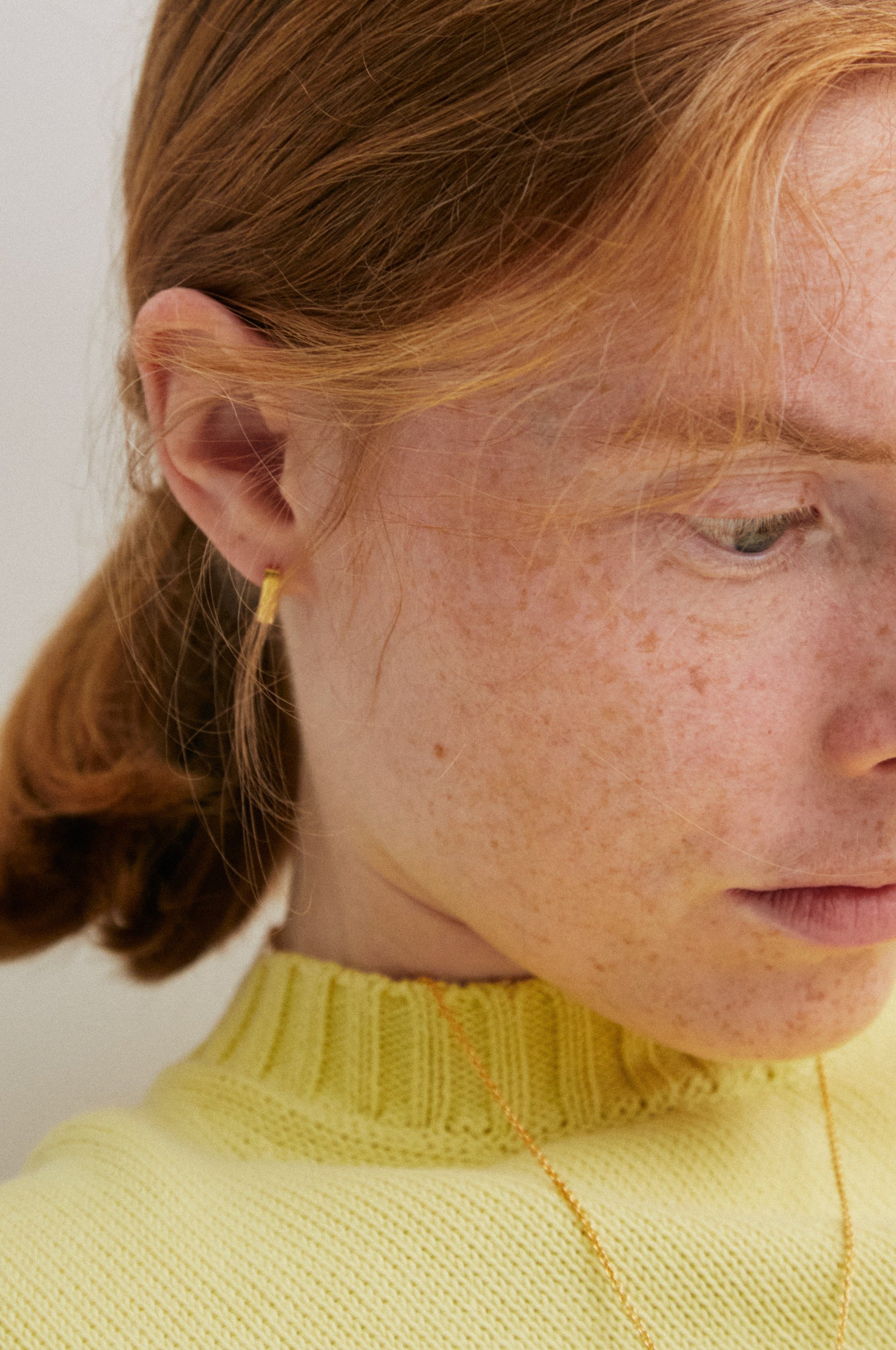 Gold Cube Small Pierce