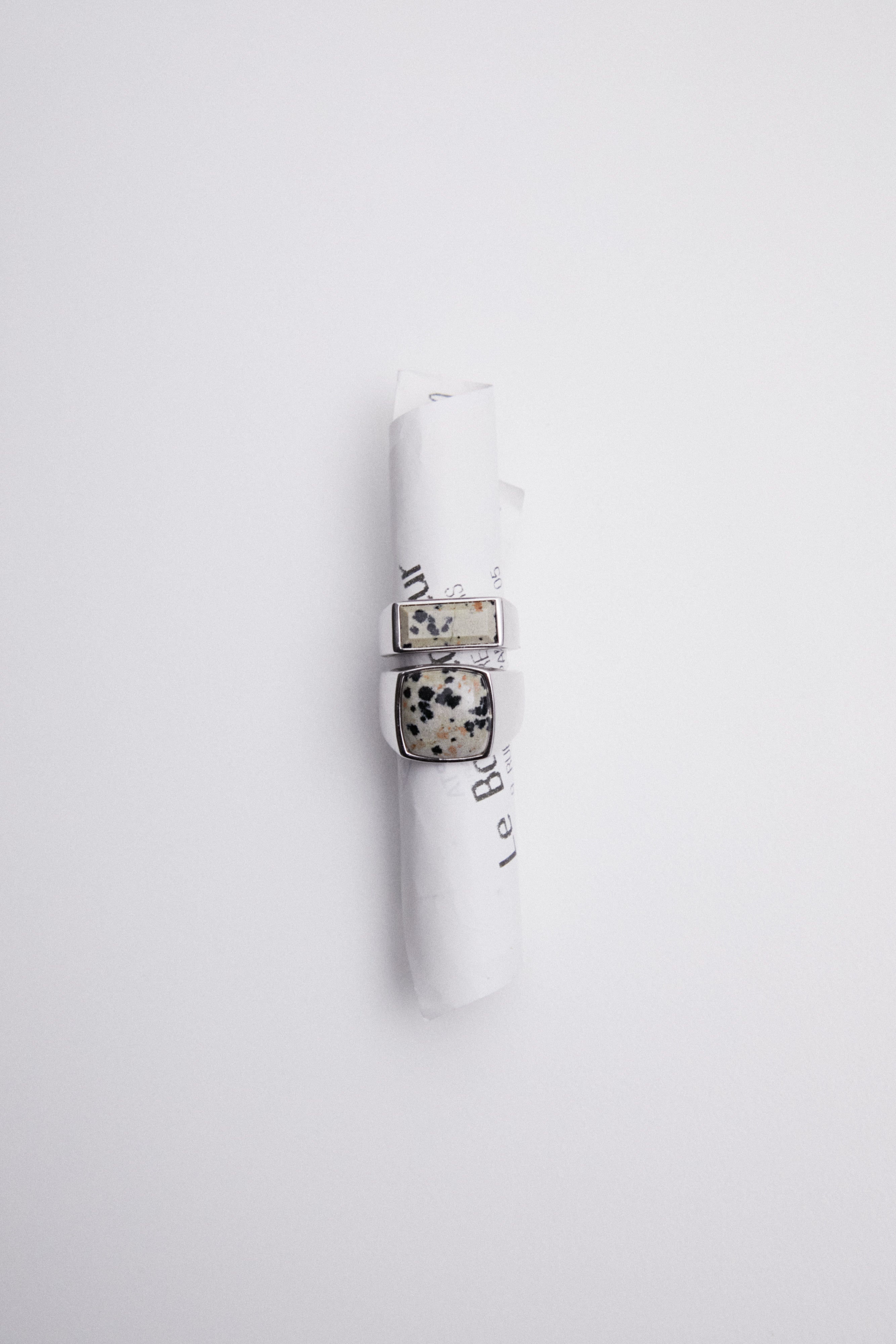 Dalmatian jasper（ダルメシアンジャスパー）Signet Ring